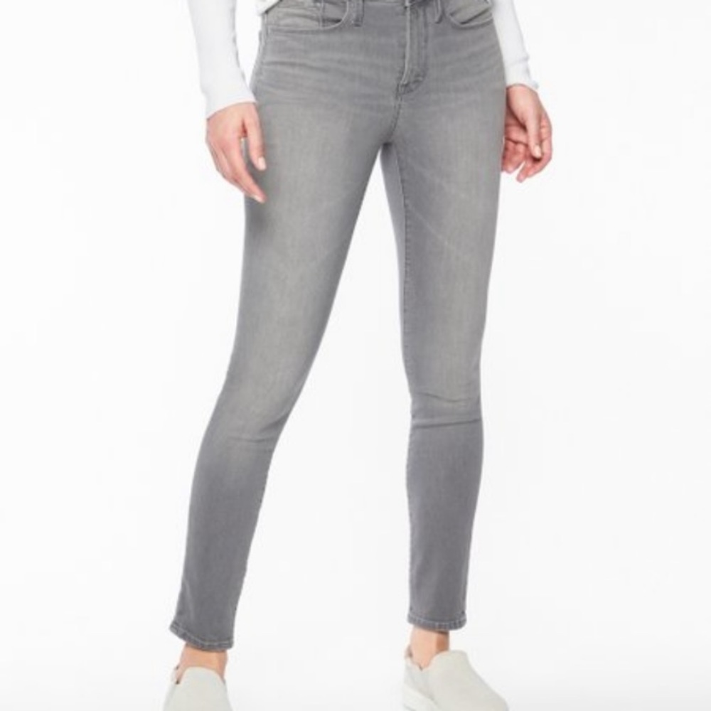 Athleta Sculptek gray skinny ankle jeans